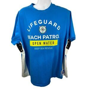 PG 13 Post Game Beach Patrol Blue with armpit vent Shirt 4XL